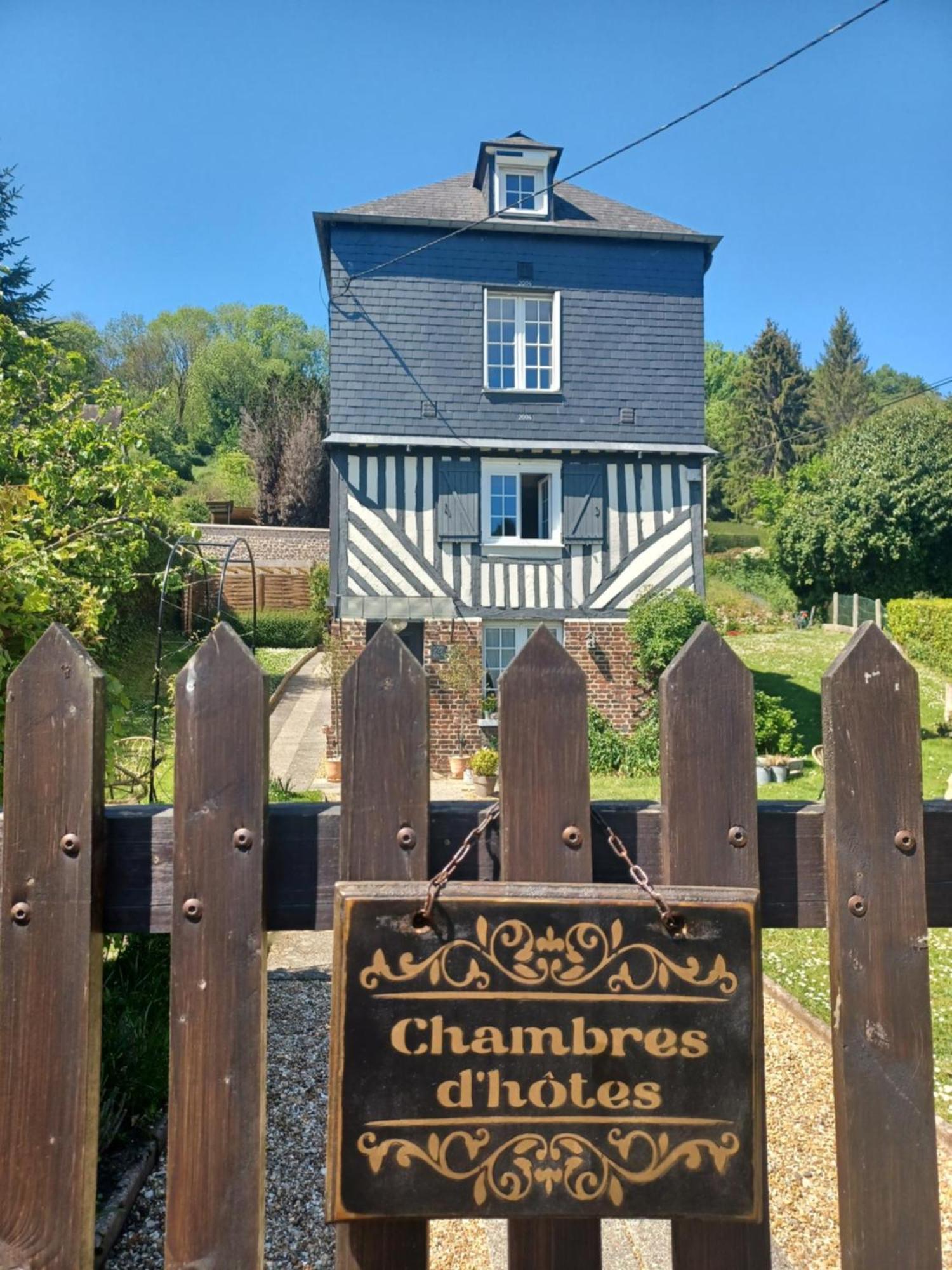 翁弗勒尔Les Pommiers住宿加早餐旅馆 外观 照片